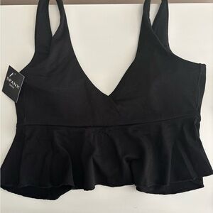 Spanx Black Peplum Top